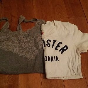 Lacey tank and white t tank is a s and t is xs